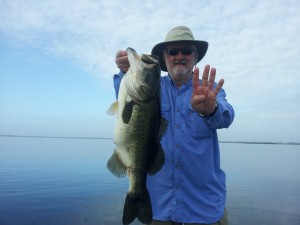 George Konduris fishing Lake Toho