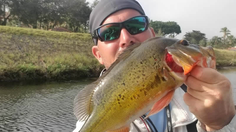 Wayne with peacock bass