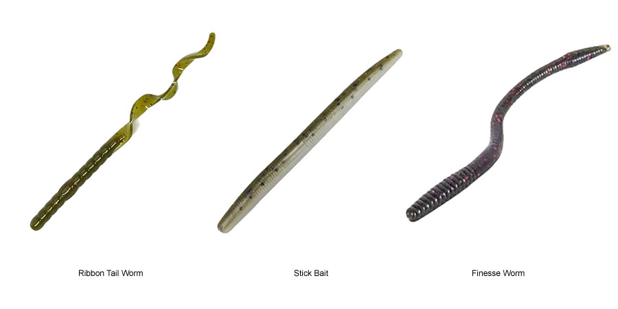 A green pumpkin worm lure rigged with hooks