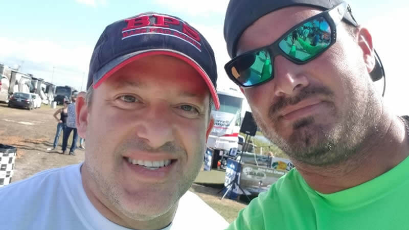 Wayne with Tony Stewart