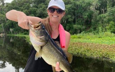 June Trophy Bass Fishing on the Rodman Reservoir in North Florida