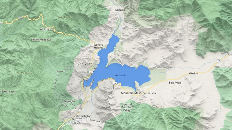 Lake Isabella Best bass lakes