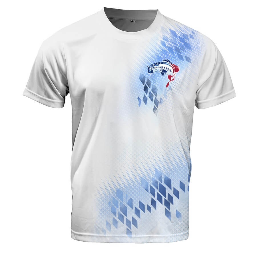 Patriotic Bass Performance Short Sleeve