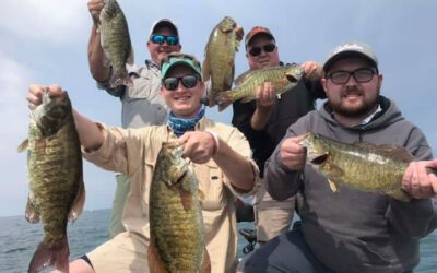 Summer Drop Shot Fishing for Big Erie Smallmouth Bass in Erie, PA