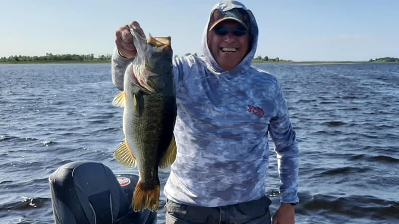 Florida Anglers A Giant bass on Harris Chain of Lakes