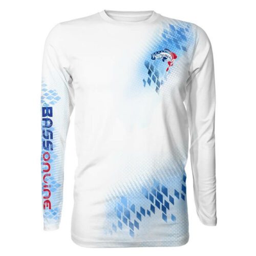 Patriotic Bass Performance Long Sleeve Fishing Shirt