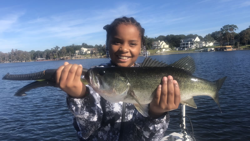 Cindy on Lake Butler Fishing Charters