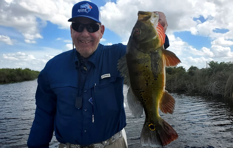 Bass Fishing Hat in Action