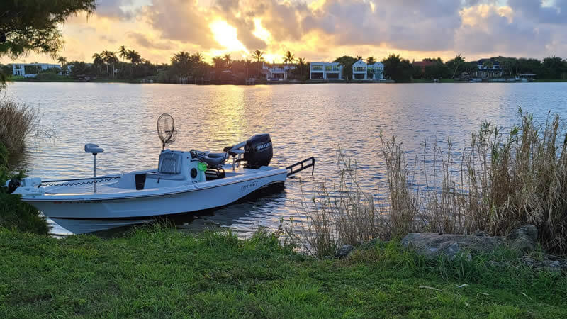 Boat parked