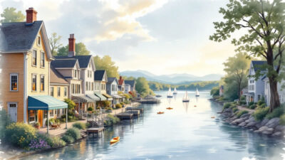 Ogdensburg NY 4 A scenic view of Ogdensburg, New York, showcasing its natural beauty