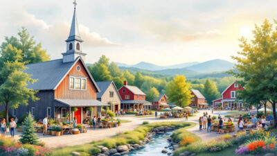 Waddington NY 7 Local attractions and events in Waddington NY, showcasing community gatherings