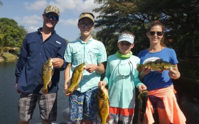 Arnold Family Take On South Miami Peacock Bass Fishing