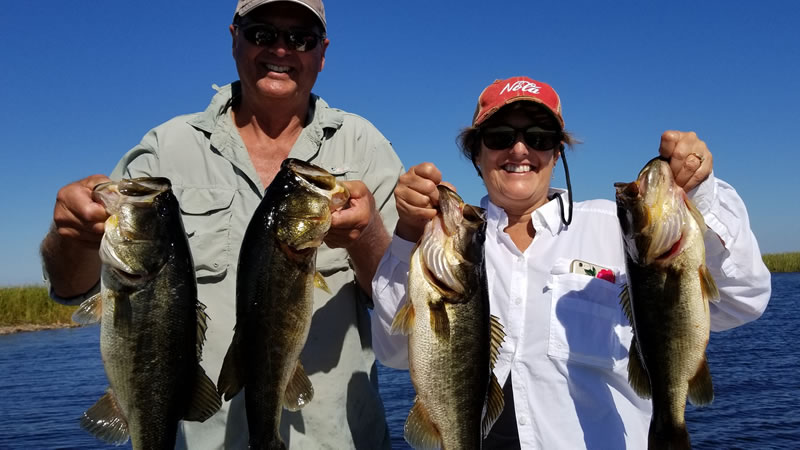 Two Bass Fishing Trips on Lake Okeechobee Catching Largemouth