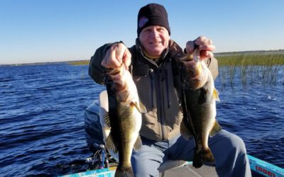 Winter Months Fishing Trip in Kissimmee Florida Catching Largemouth Bass