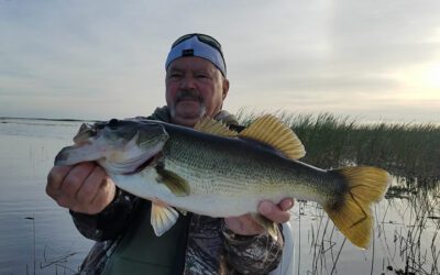 Cool Weather Bass Fishing on Lake Okeechobee out of Clewiston Florida