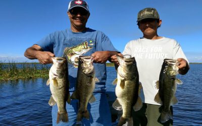 Eel Grass Bass Fishing on Lake Okeechobee near Slims Fish Camp