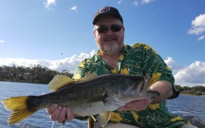 Happy Catching Florida Bass while Fishing Lake Toho