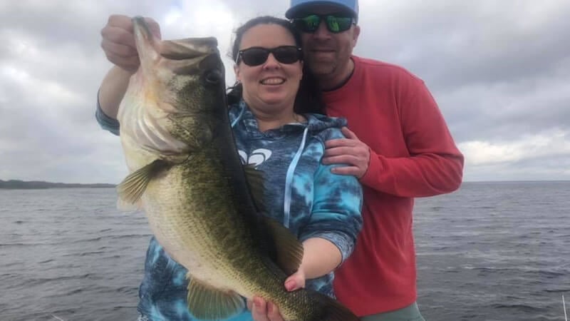 Double Up Bass Fishing in Central Florida on Lake Toho