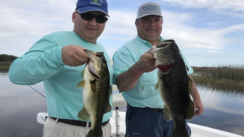 Double Up Bass Fishing in Central Florida on Lake Toho 3 Double Up Bass Fishing 2