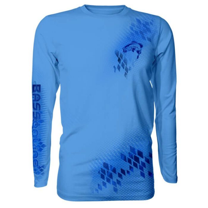 BASS BLUE PERFORMANCE LONG SLEEVE FISHING SHIRT