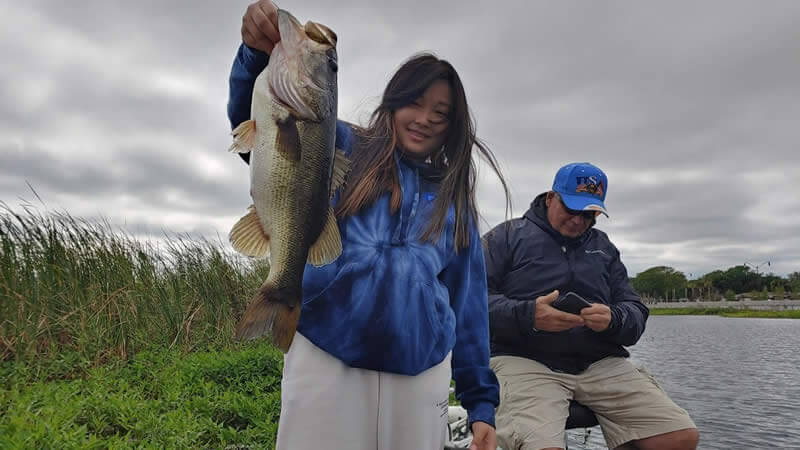 Lake Trafford 3 Guided bass fishing in Florida