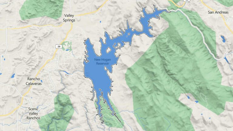 New Hogan Lake Ca also known as Lake New Hogan