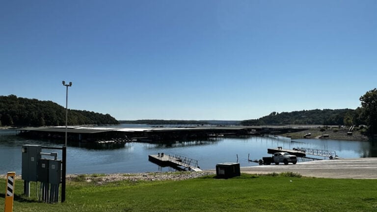 A scenic view of Beaver Lake Ar, a popular fishing spot in Northwest Arkansas